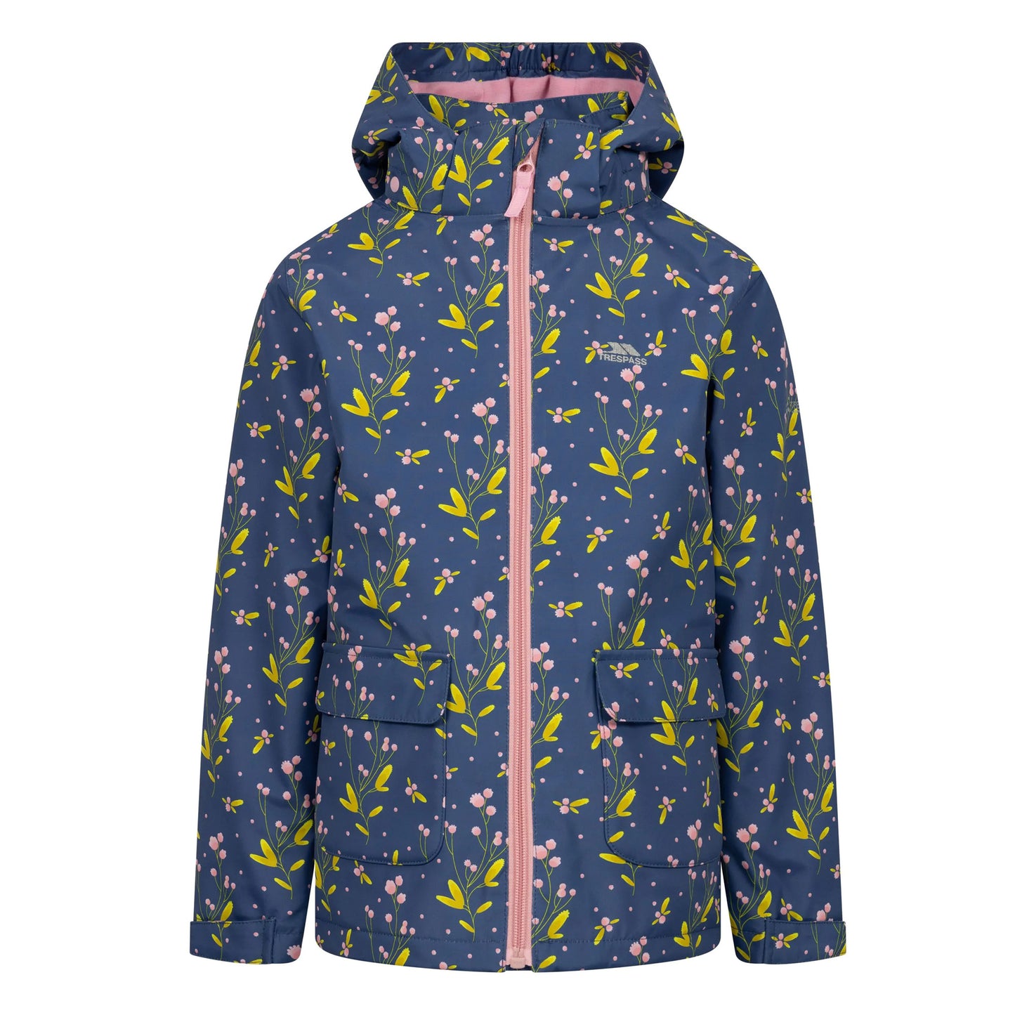 Bluestone - Front - Trespass Girls Micaella Waterproof Jacket