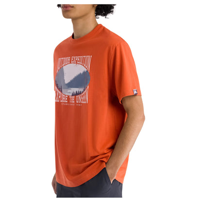 Burnt Orange - Pack Shot - Trespass Mens Gallon Casual T-Shirt