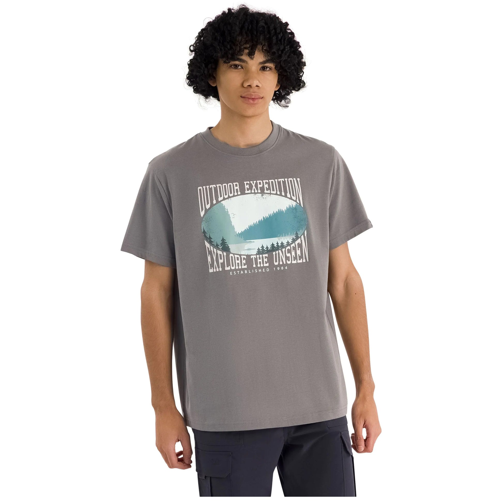 Green Smoke - Side - Trespass Mens Gallon Casual T-Shirt