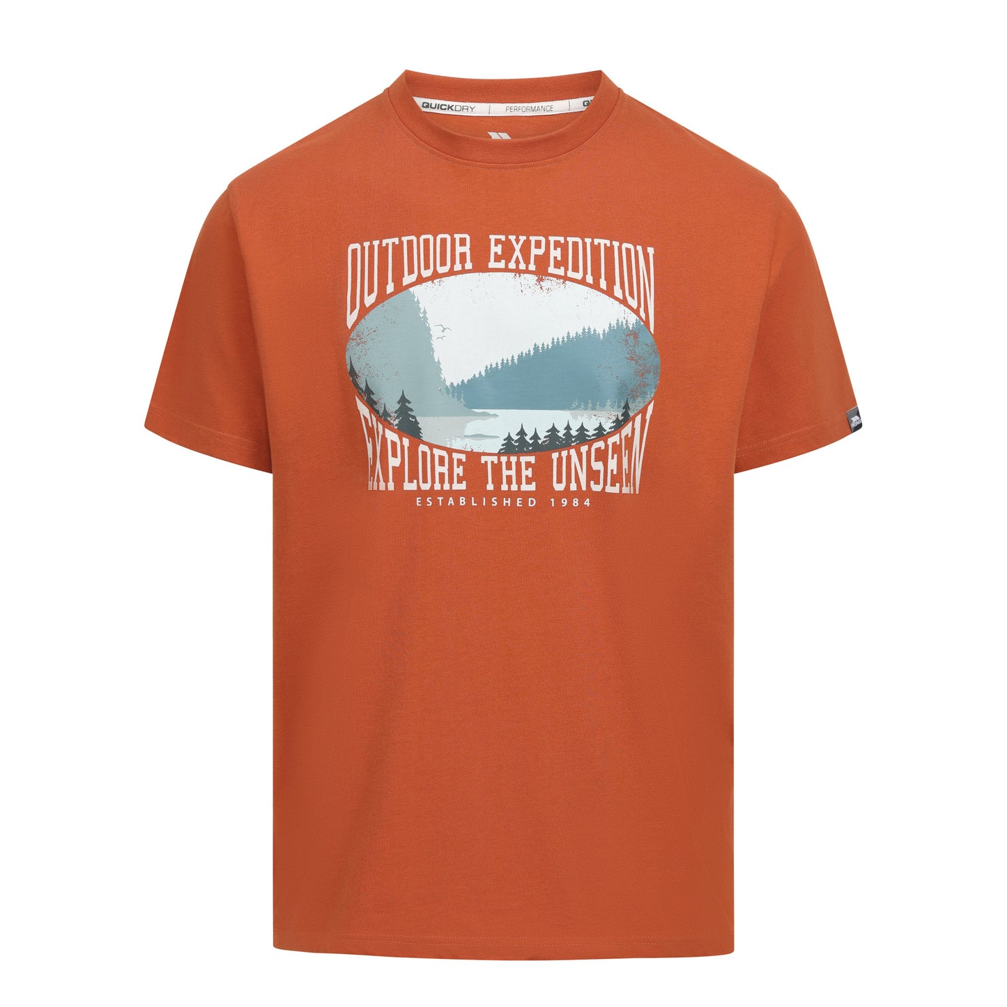 Burnt Orange - Front - Trespass Mens Gallon Casual T-Shirt