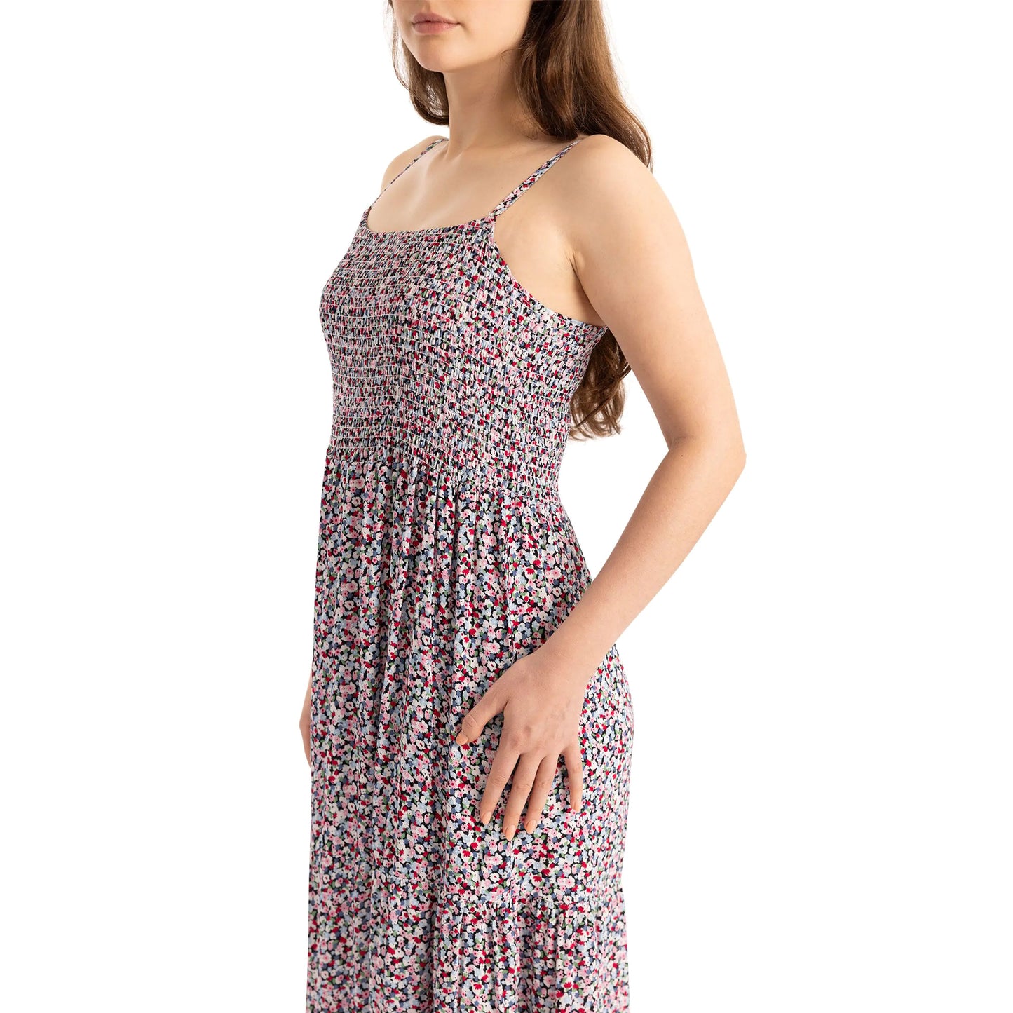 Multicoloured - Pack Shot - Trespass Womens-Ladies Selena Ditsy Floral Maxi Dress