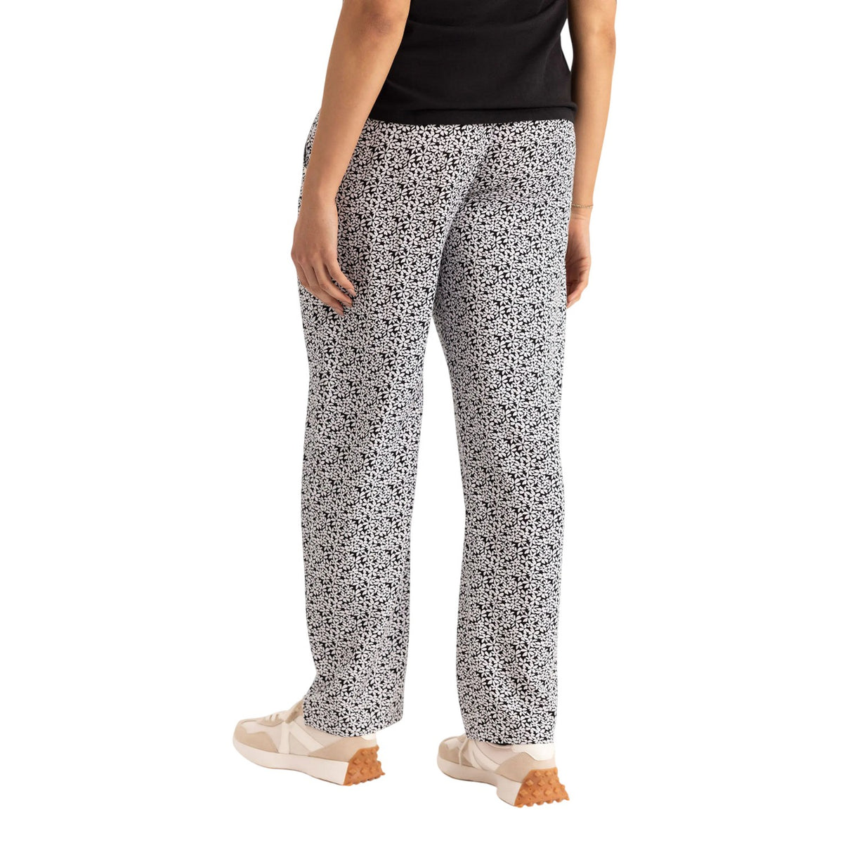 Black - Lifestyle - Trespass Womens-Ladies Kelowna Floral Trousers