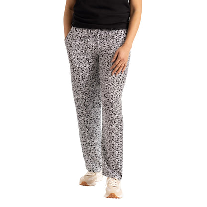 Black - Front - Trespass Womens-Ladies Kelowna Floral Trousers