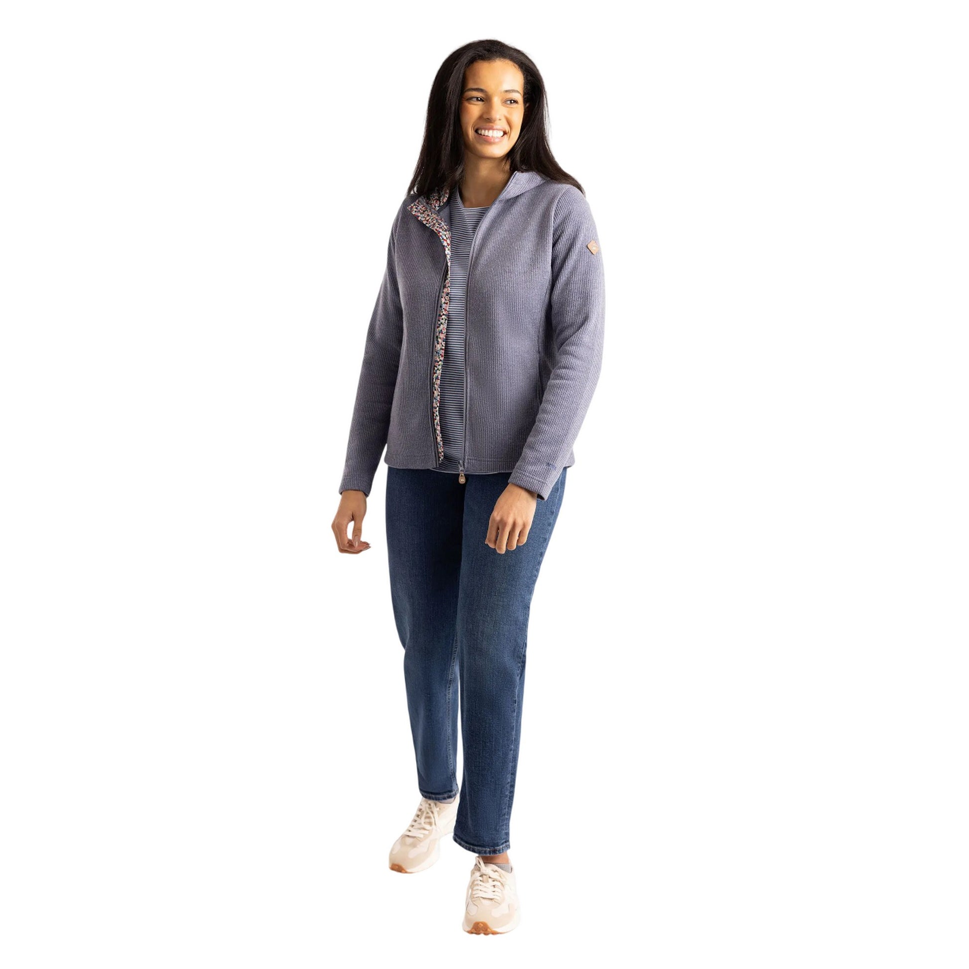 Coastal Blue - Side - Trespass Womens-Ladies Anona Fleece Jacket