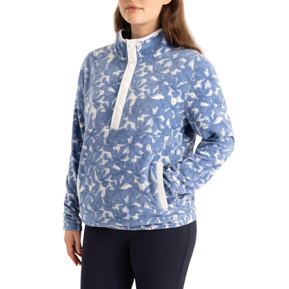 Coastal Blue - Side - Trespass Womens-Ladies Breker Fleece Top