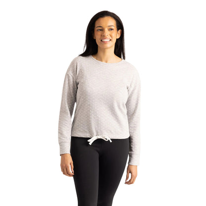 Grey Marl - Side - Trespass Womens-Ladies Ovis Long-Sleeved Top