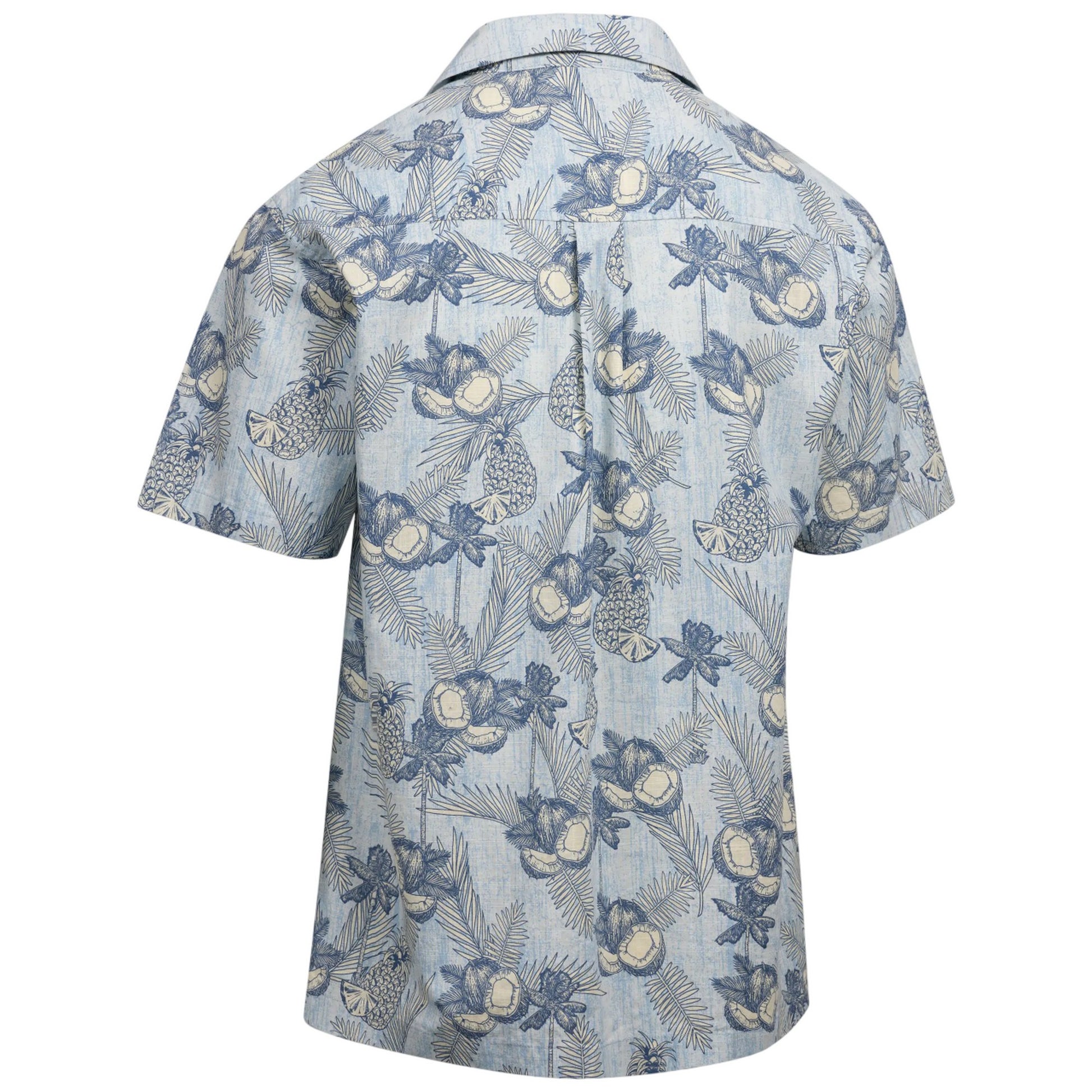 Blue Haze - Back - Trespass Mens Hart Printed Casual Shirt