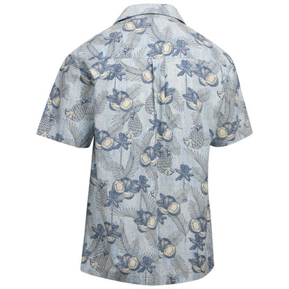 Blue Haze - Back - Trespass Mens Hart Printed Casual Shirt