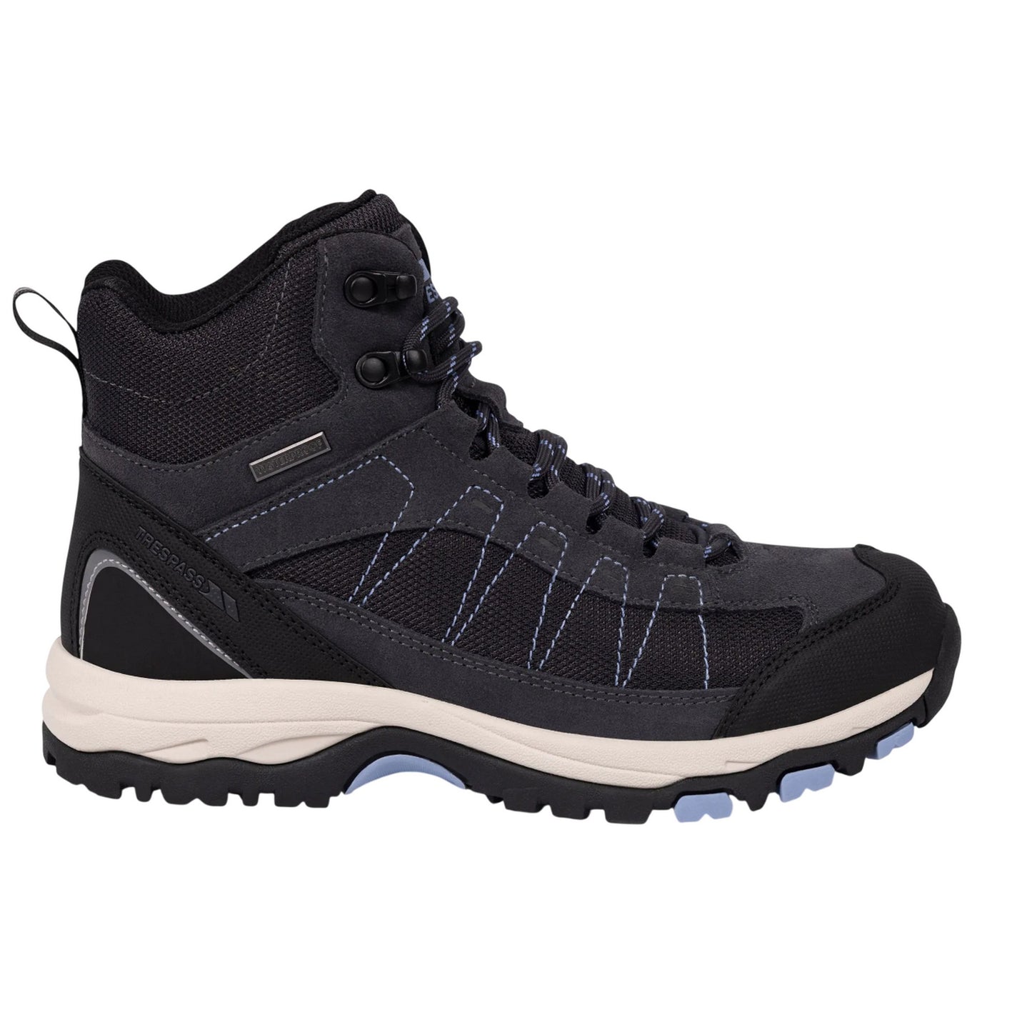 Slate - Side - Trespass Womens-Ladies Scree Suede Mid Cut Boots