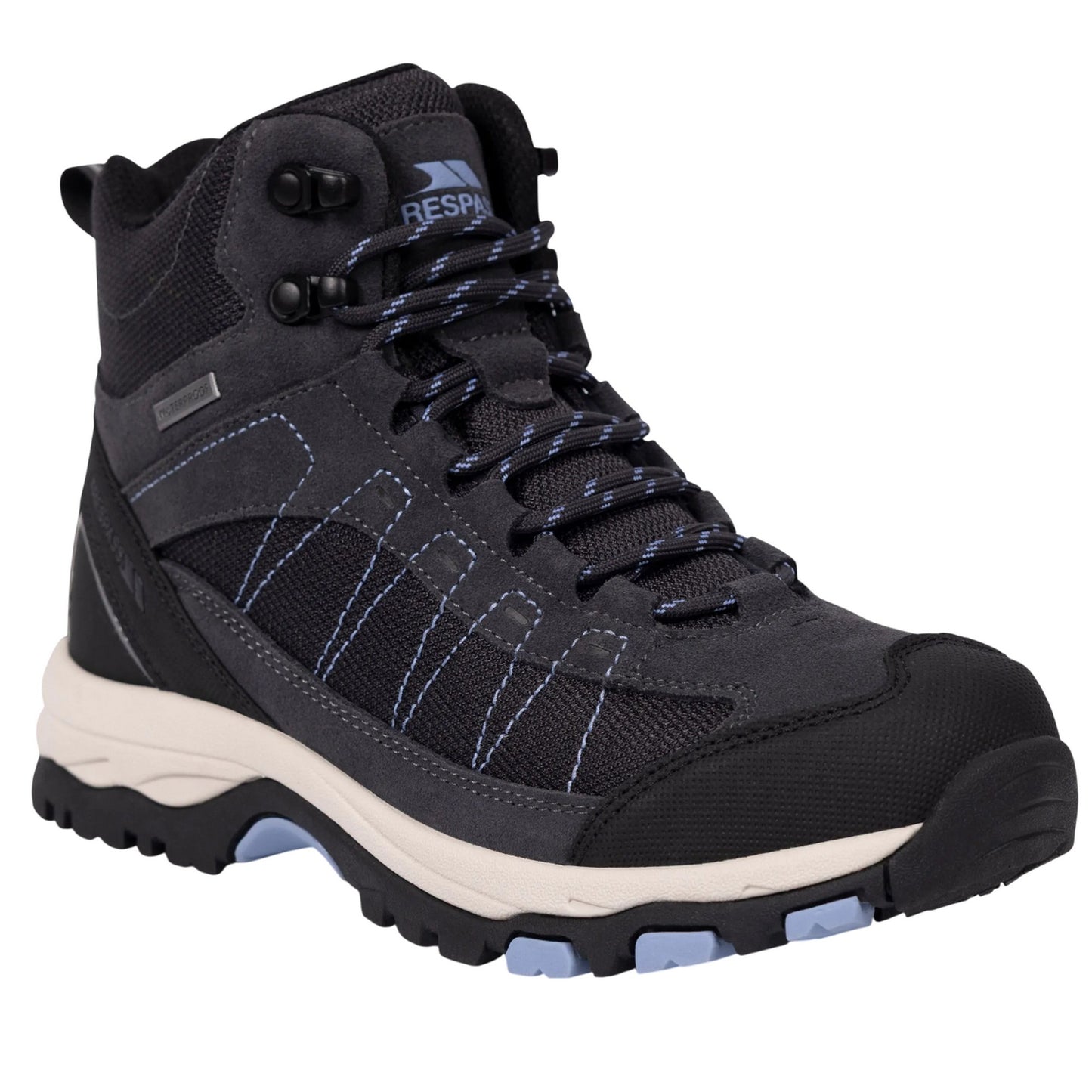 Slate - Front - Trespass Womens-Ladies Scree Suede Mid Cut Boots