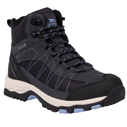 Slate - Front - Trespass Womens-Ladies Scree Suede Mid Cut Boots