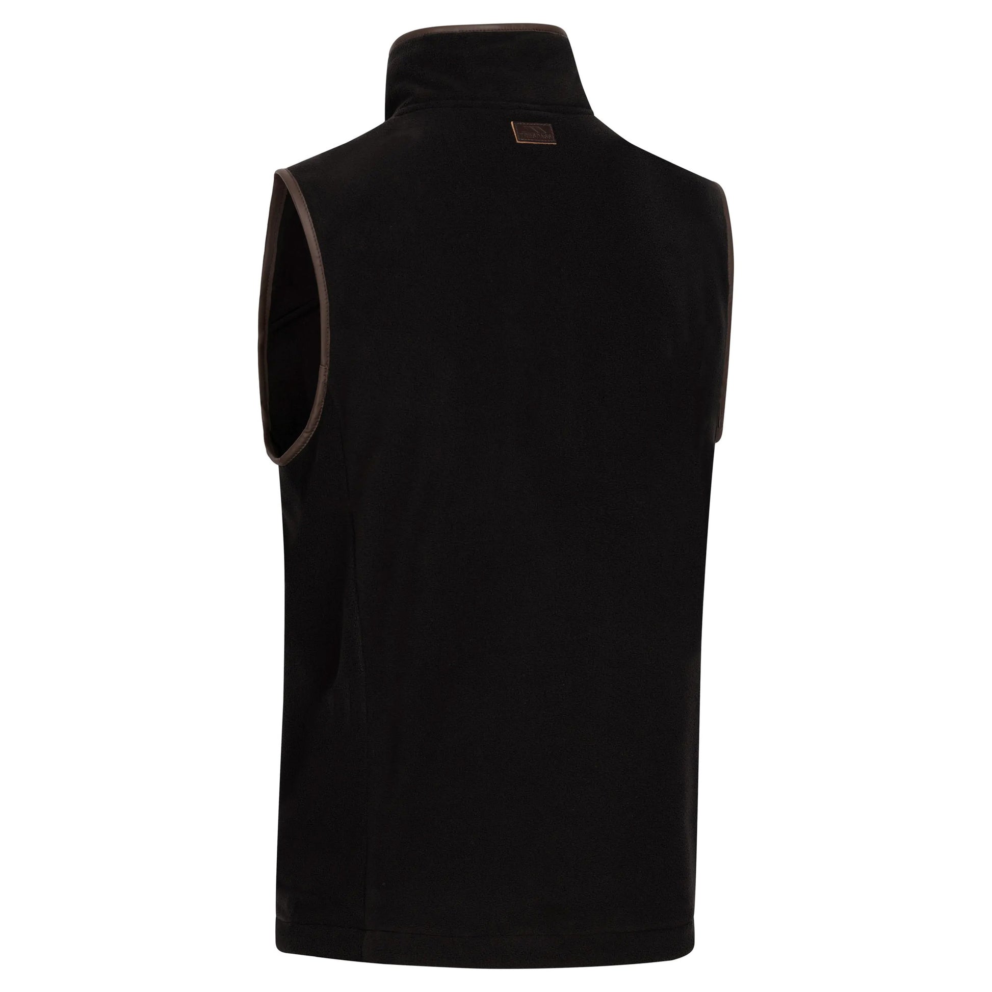 Black - Back - Trespass Mens Bernary Fleece Gilet