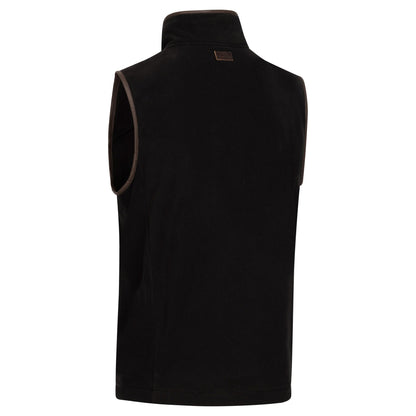 Black - Back - Trespass Mens Bernary Fleece Gilet