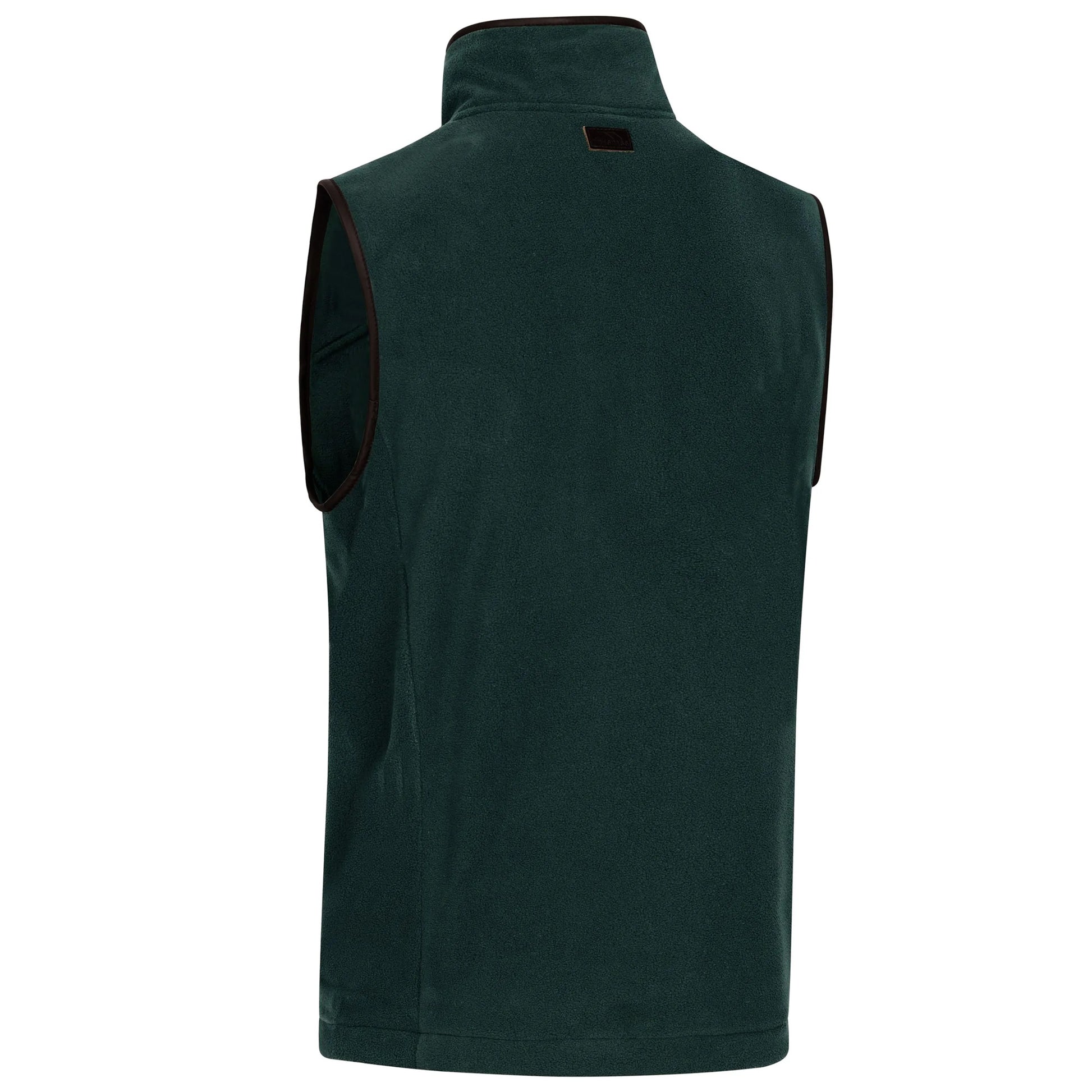 Dark Green - Back - Trespass Mens Bernary Fleece Gilet