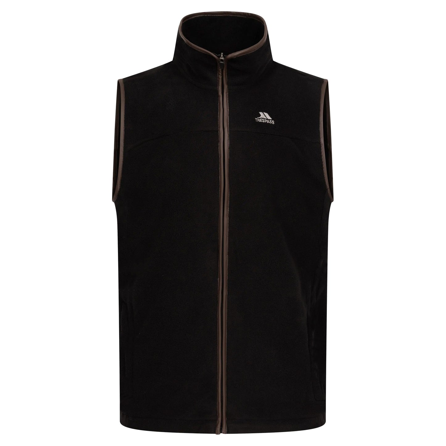 Black - Front - Trespass Mens Bernary Fleece Gilet