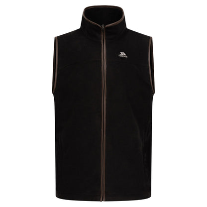 Black - Front - Trespass Mens Bernary Fleece Gilet