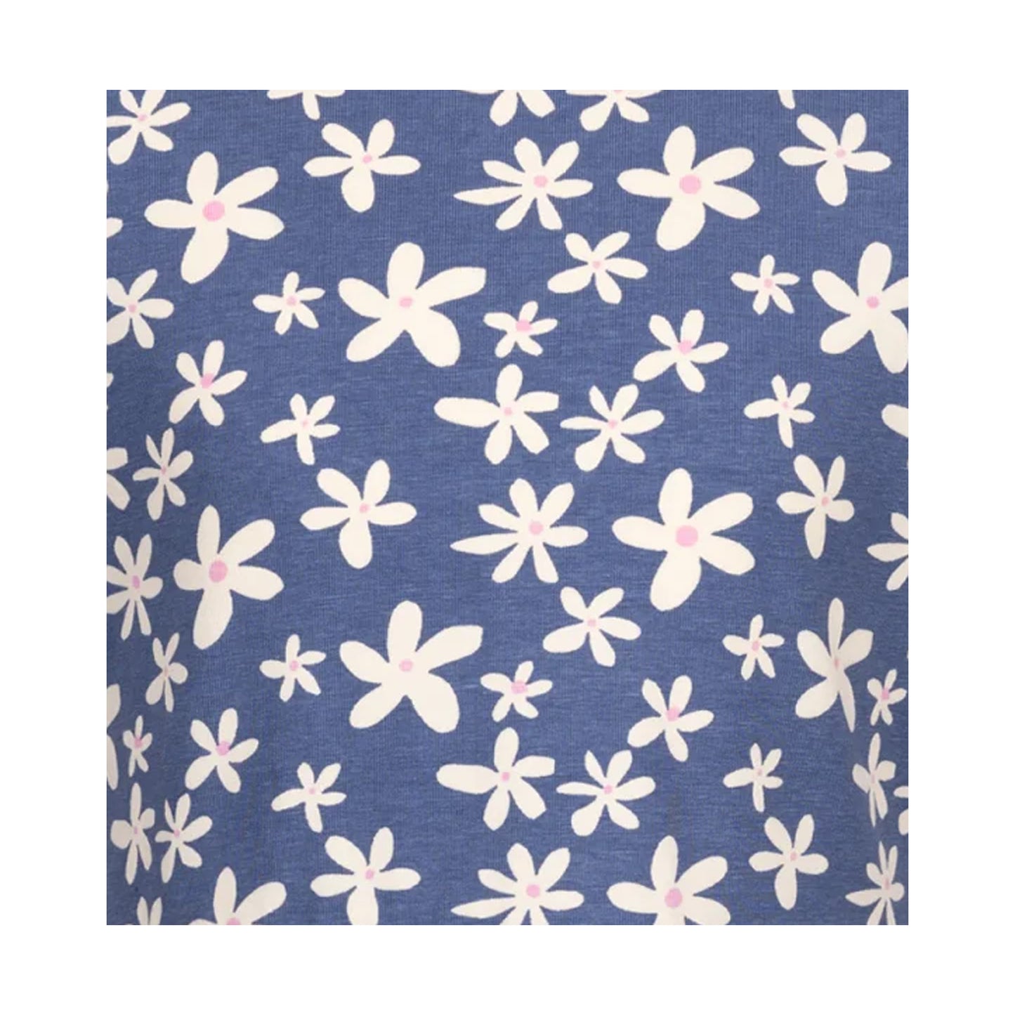 Blue - Side - Trespass Girls Happiness Heart Short-Sleeved Dress