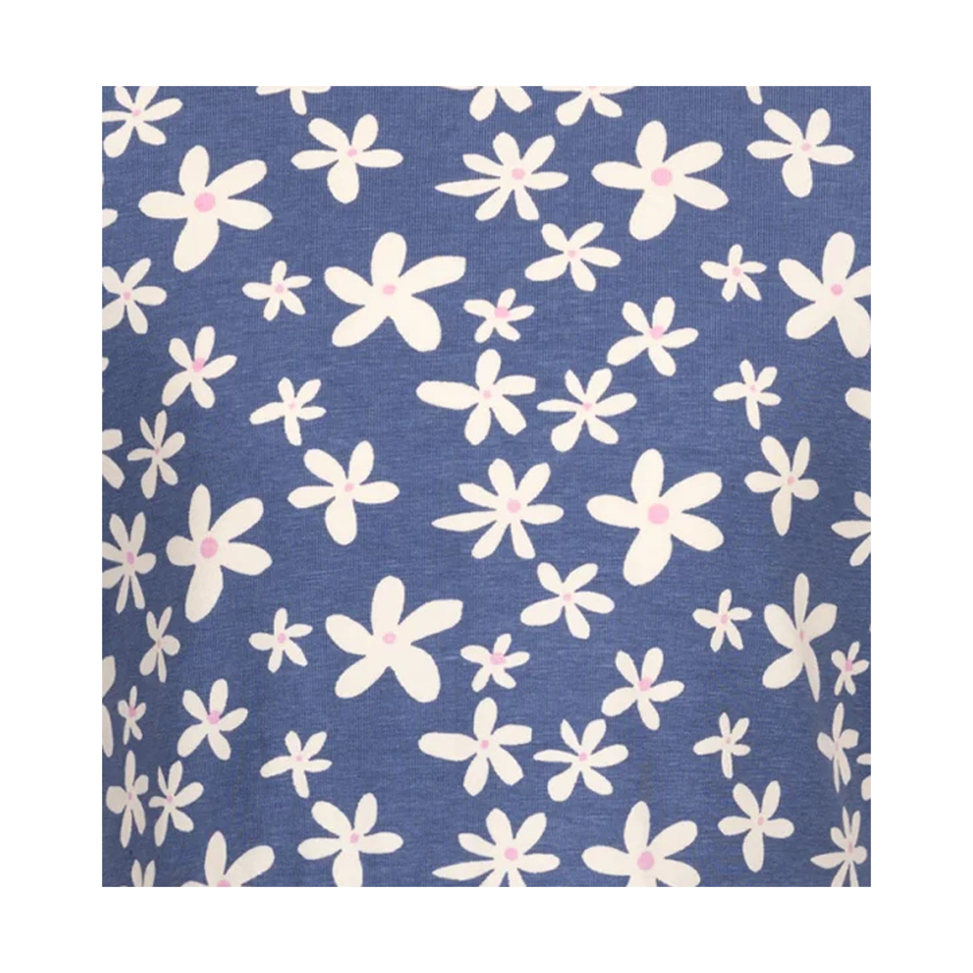 Blue - Side - Trespass Girls Happiness Heart Short-Sleeved Dress