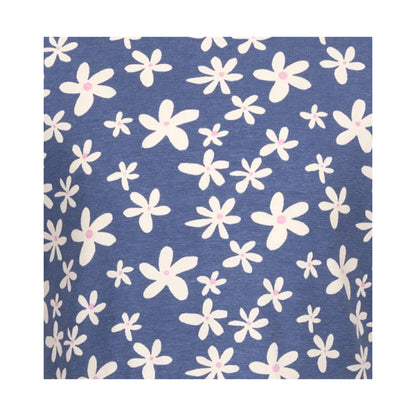 Blue - Side - Trespass Girls Happiness Heart Short-Sleeved Dress