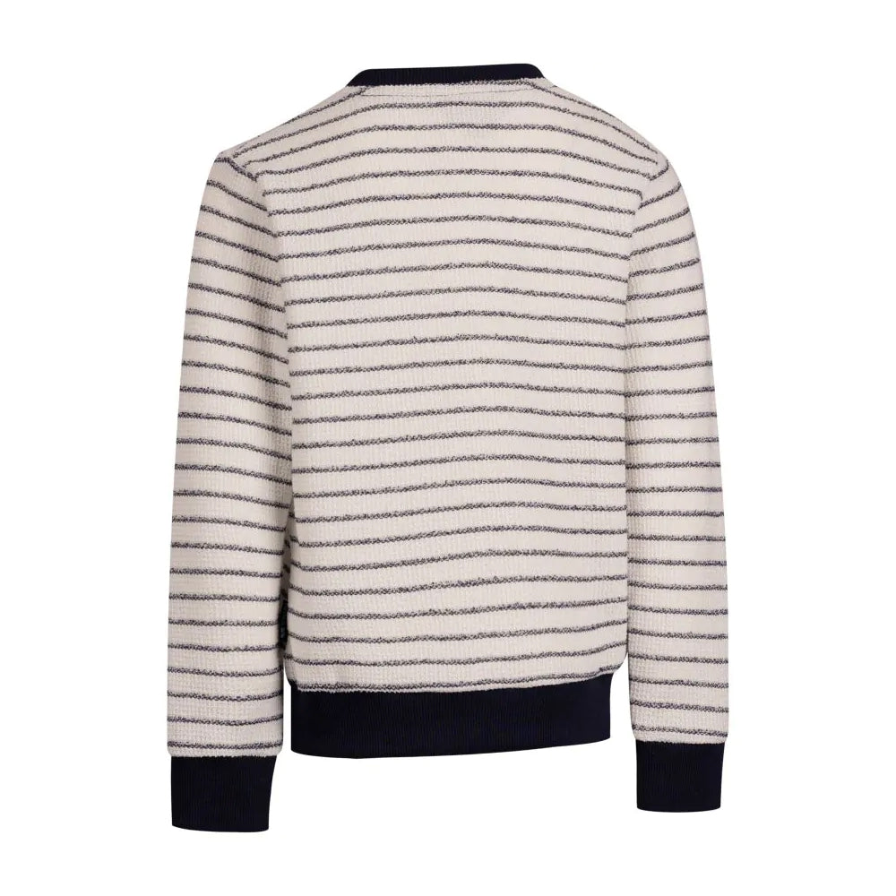 Navy - Back - Trespass Childrens-Kids Raffertie Stripe Sweater Top