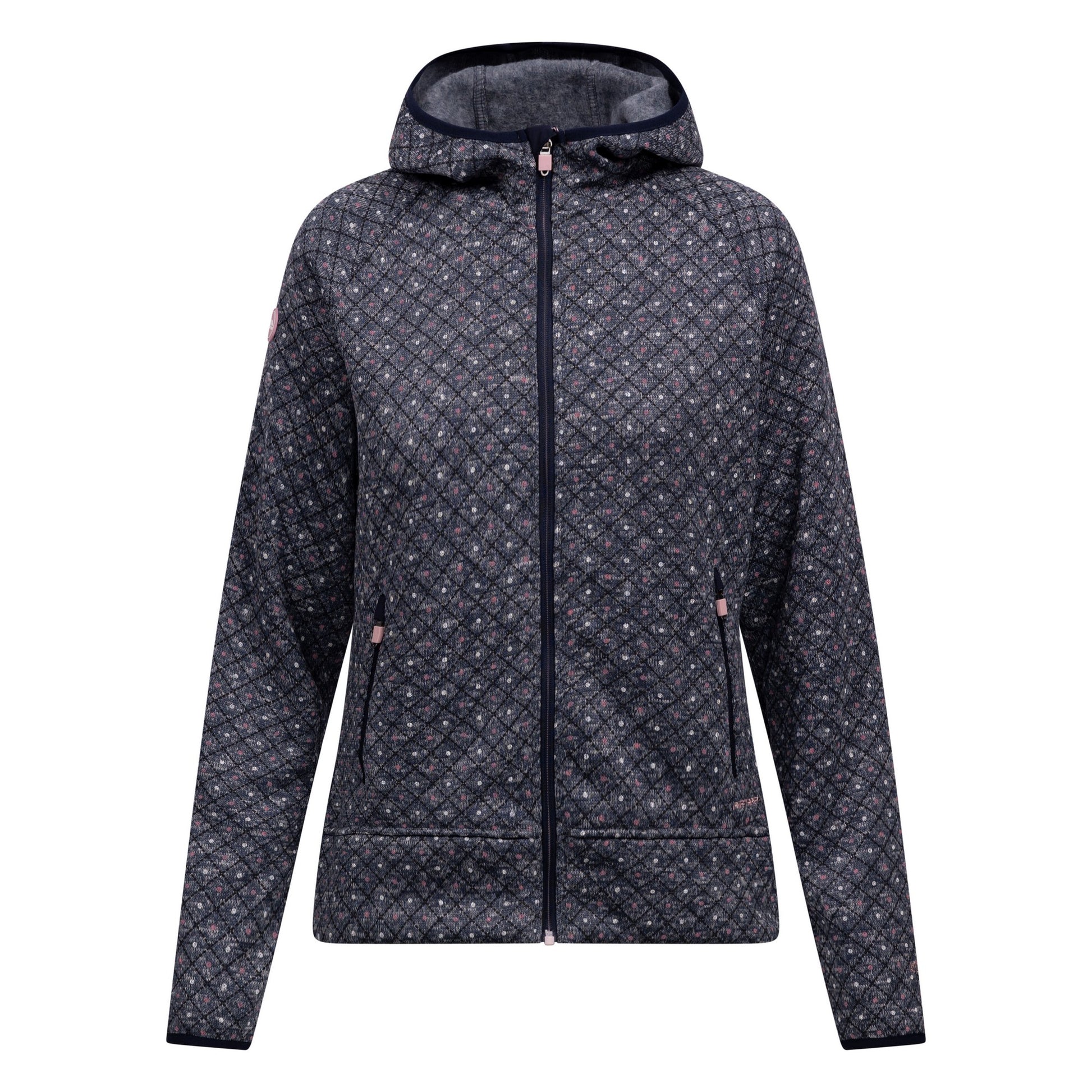 Navy Marl - Front - Trespass Womens-Ladies Oleary Fleece