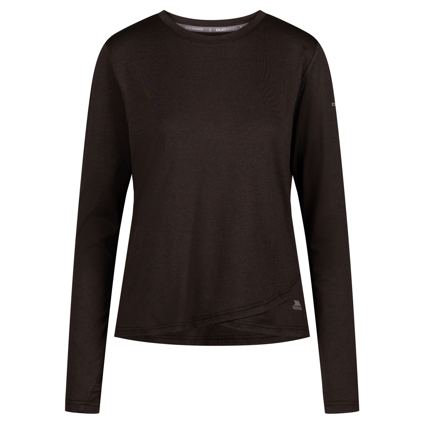 Black Marl - Front - Trespass Womens-Ladies Britney Active Top