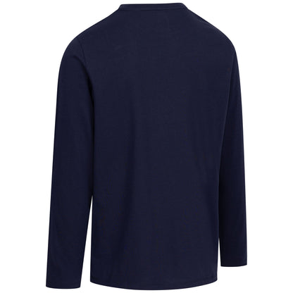 Navy - Back - Trespass Mens Edwardo Long-Sleeved T-Shirt