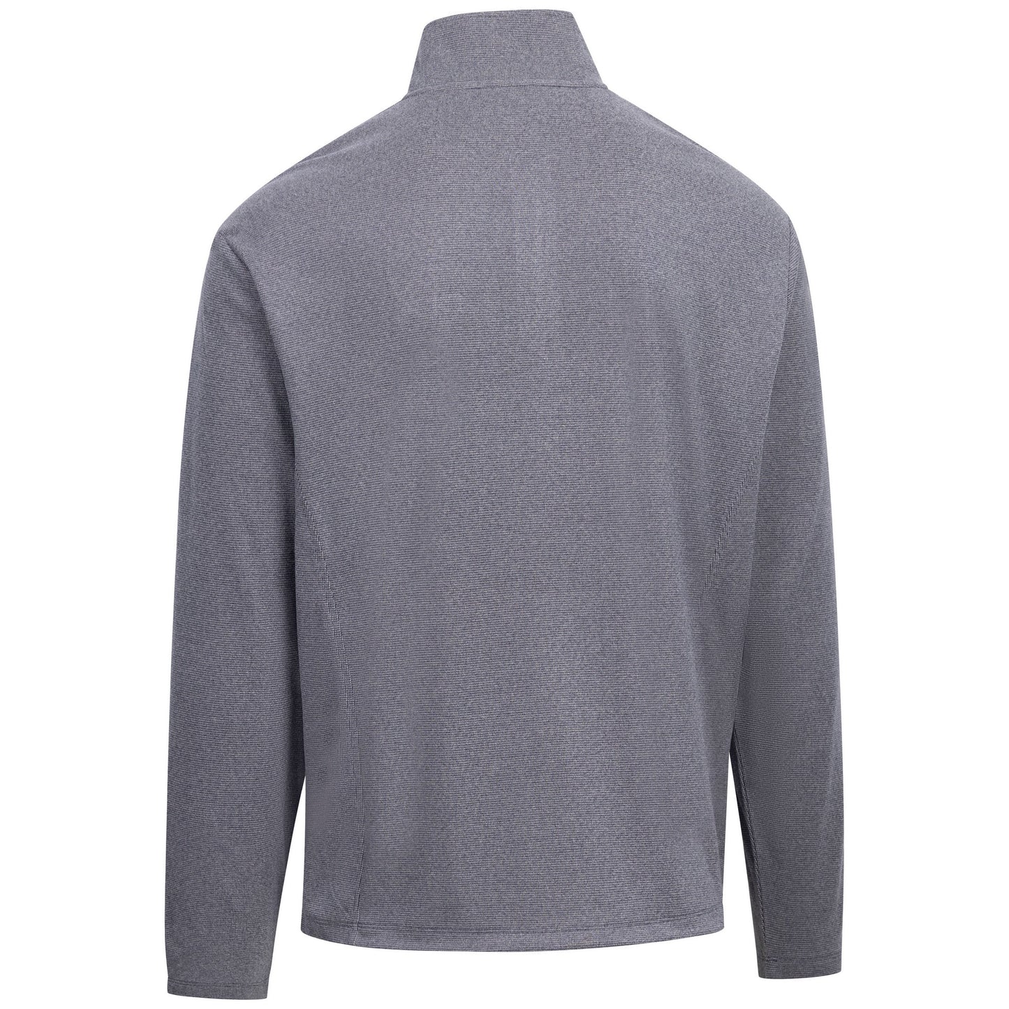 Navy - Back - Trespass Mens Sebastian DLX Quarter Zip Fleece Top