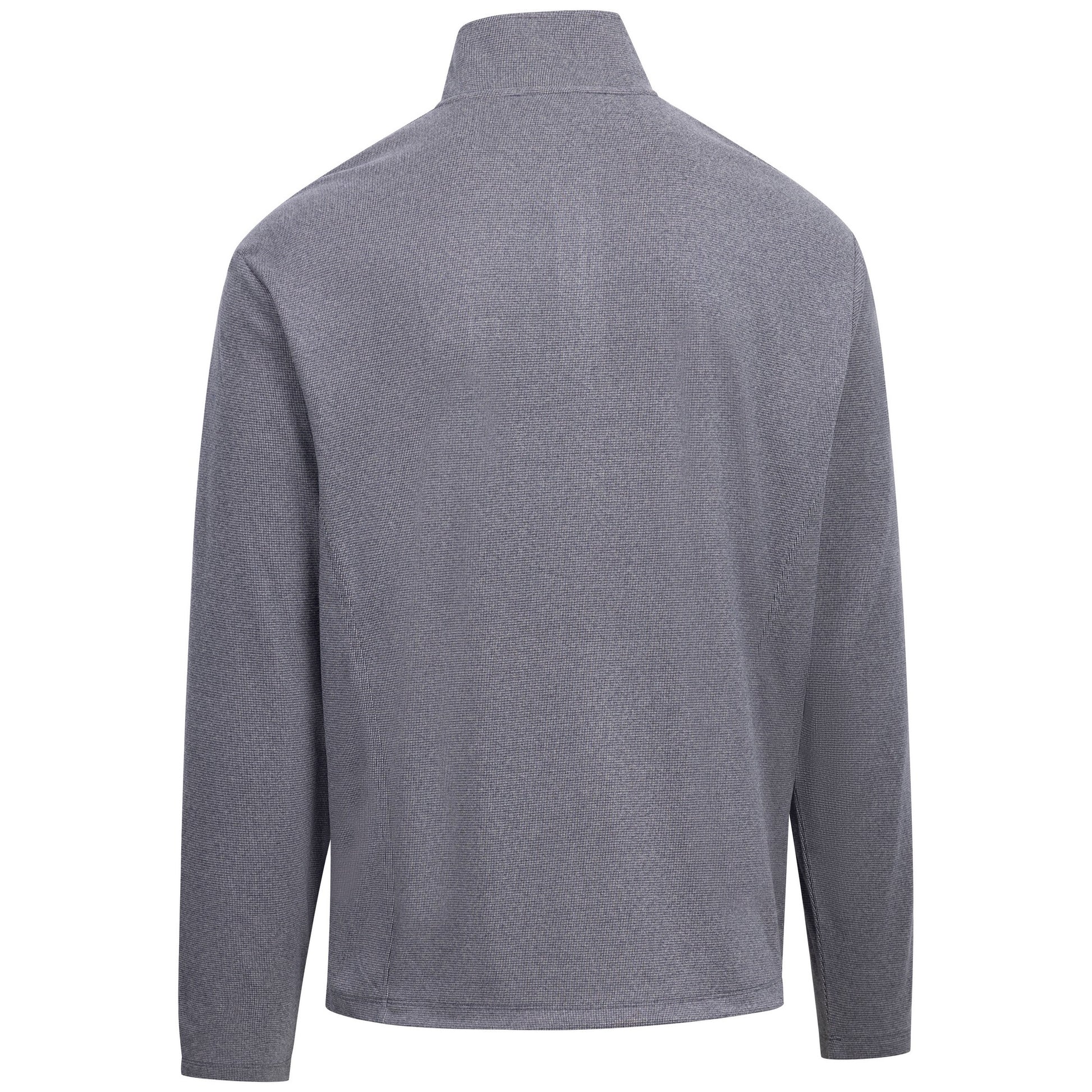 Navy - Back - Trespass Mens Sebastian DLX Quarter Zip Fleece Top