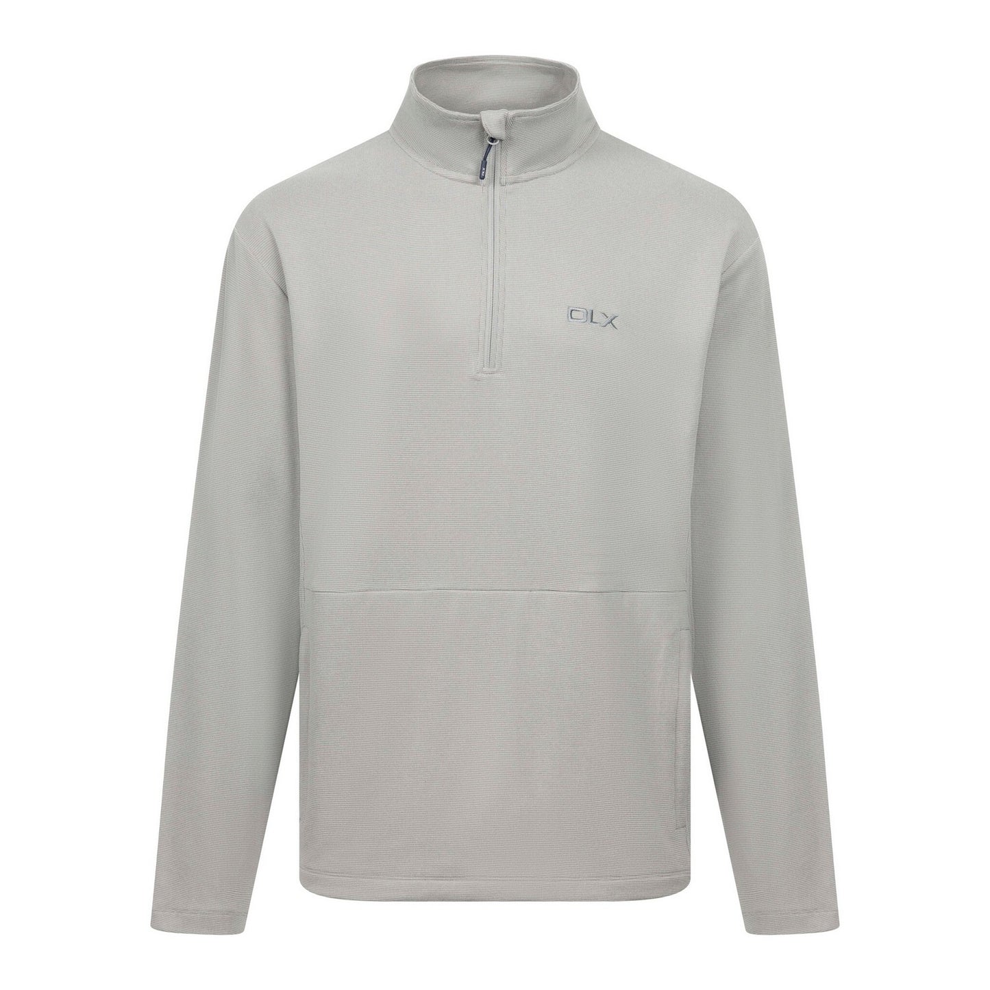 Greystone - Front - Trespass Mens Sebastian DLX Quarter Zip Fleece Top