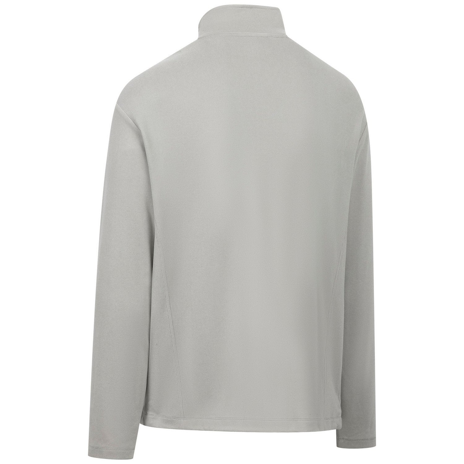 Greystone - Back - Trespass Mens Sebastian DLX Quarter Zip Fleece Top