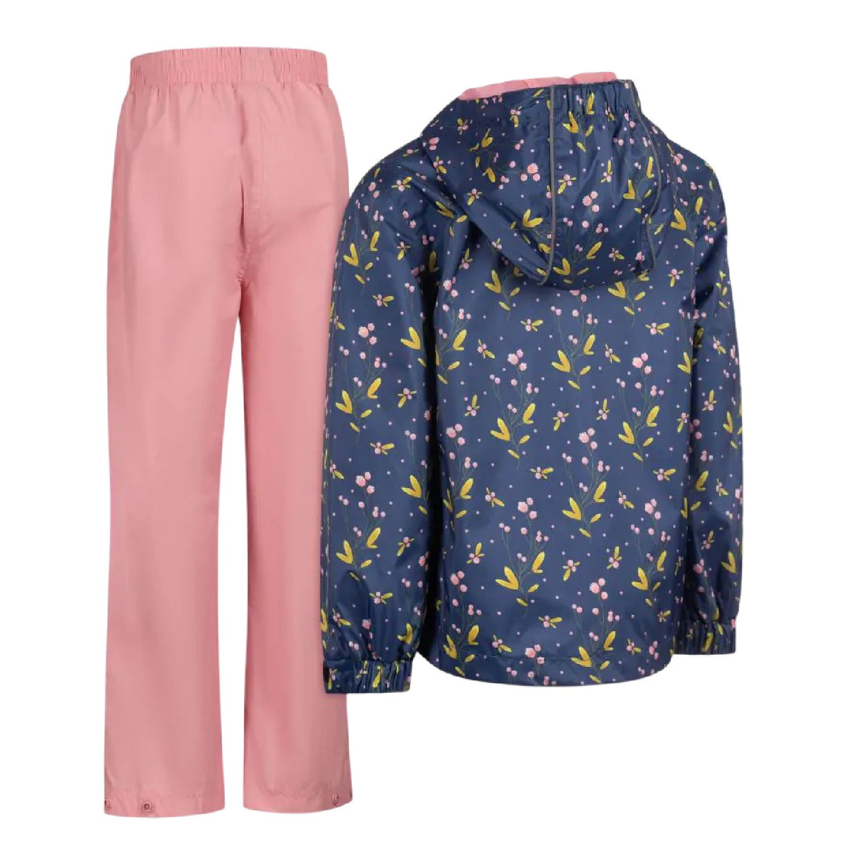 Blue Tone - Back - Trespass Childrens-Kids Kinley Rain Suit