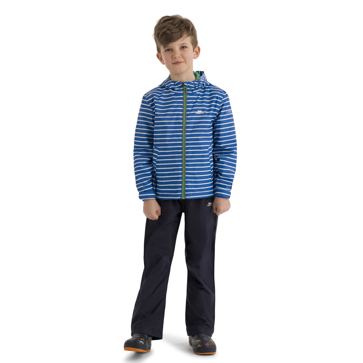 Blue - Front - Trespass Childrens-Kids Kinley Rain Suit