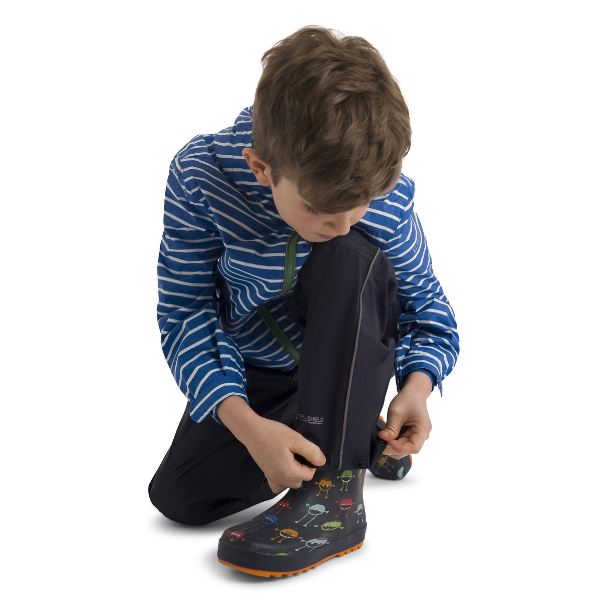 Blue - Lifestyle - Trespass Childrens-Kids Kinley Rain Suit