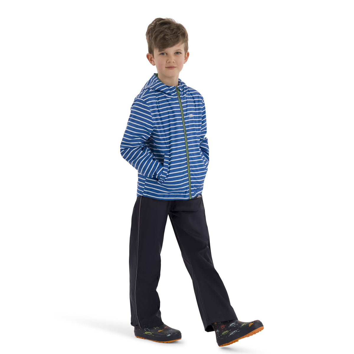 Blue - Pack Shot - Trespass Childrens-Kids Kinley Rain Suit