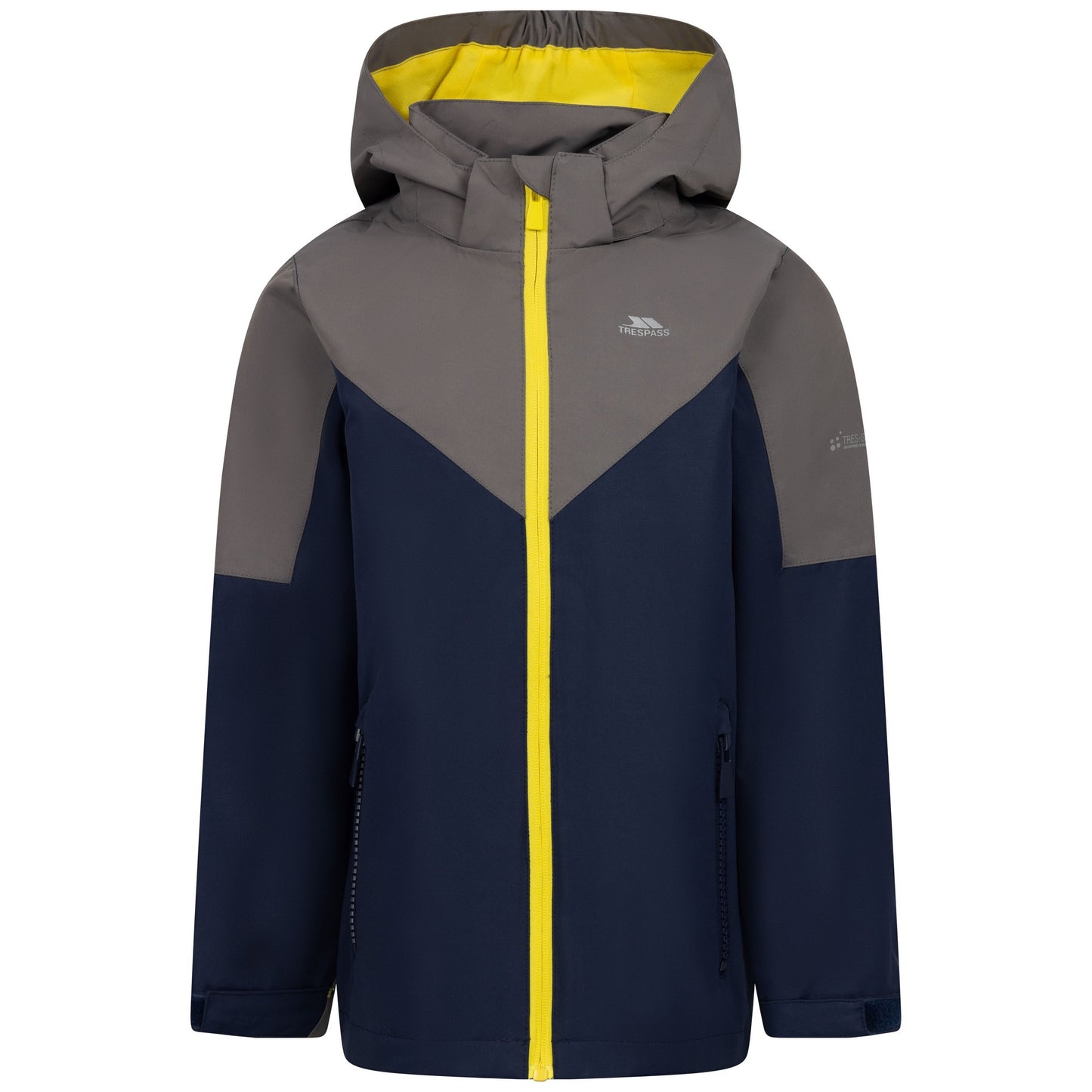 Storm Grey - Front - Trespass Childrens-Kids Blaytor Waterproof Jacket