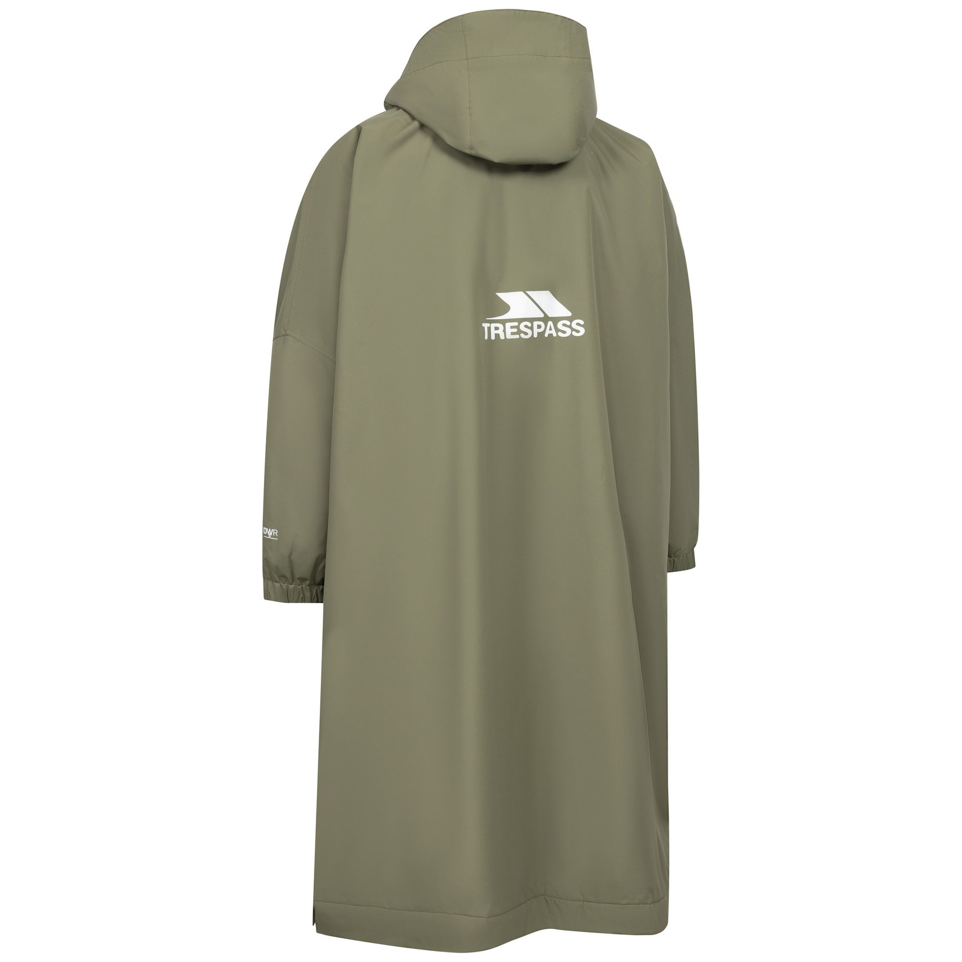 Olive - Back - Trespass Unisex Adult Harlem Raincoat