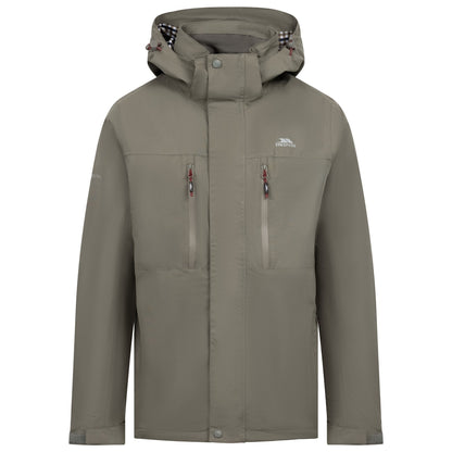 Green Smoke - Front - Trespass Mens Griminish Waterproof Jacket