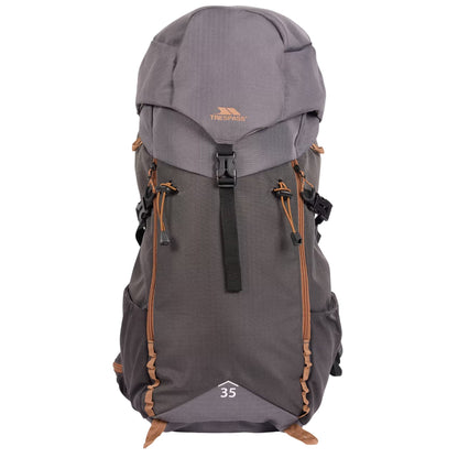 Dark Grey - Front - Trespass Pass 35L Hiking Backpack