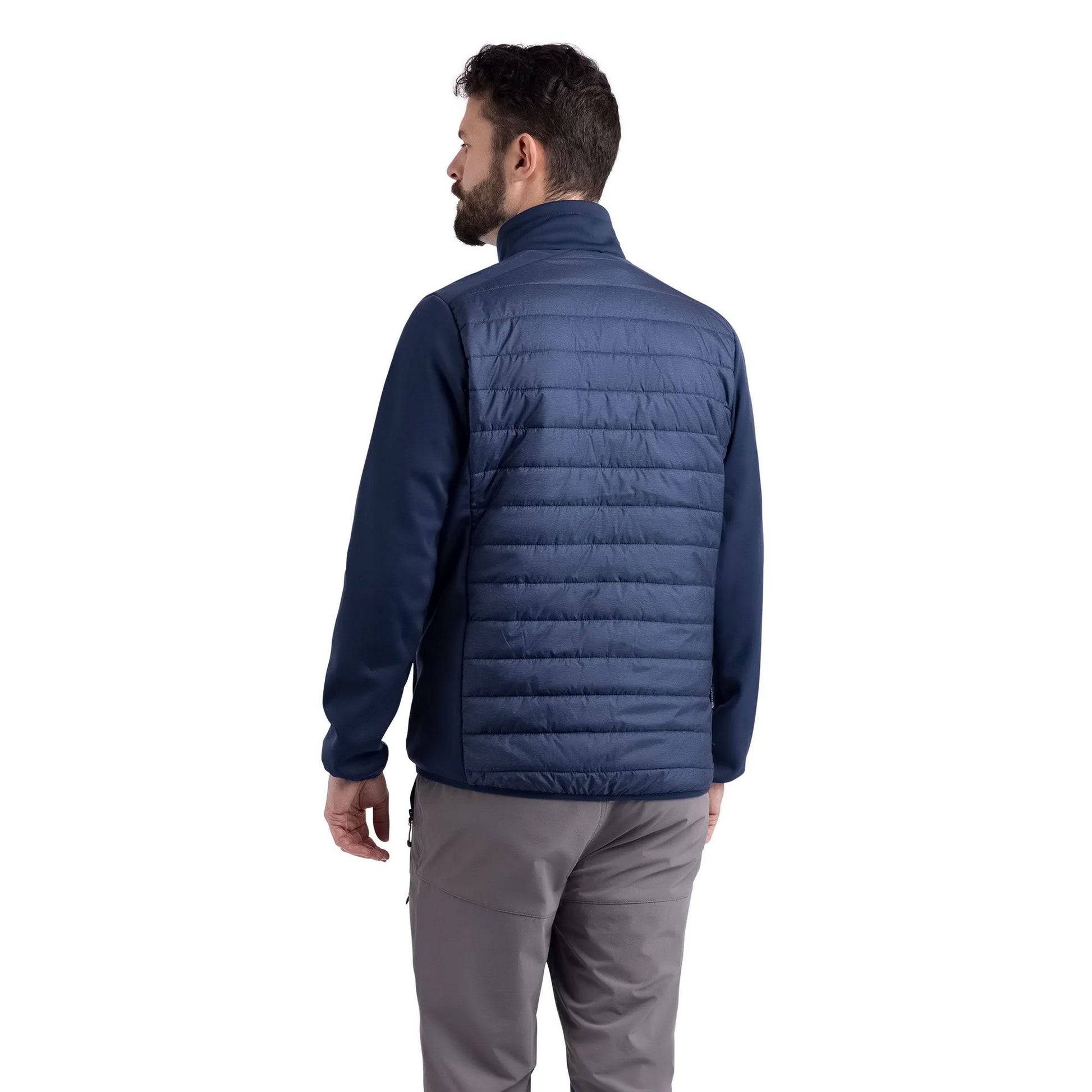 Navy Marl - Lifestyle - Trespass Mens Sharonton Hybrid Jacket