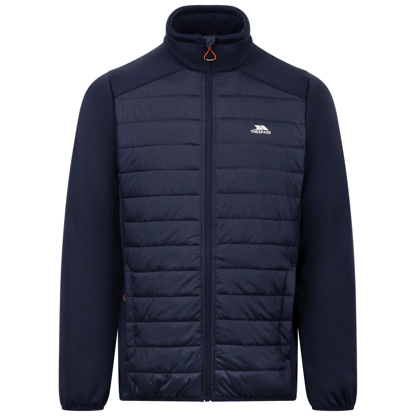 Navy Marl - Front - Trespass Mens Sharonton Hybrid Jacket