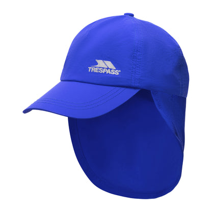 Blue - Front - Trespass Childrens-Kids Remie Water Resistant Active Baseball Cap
