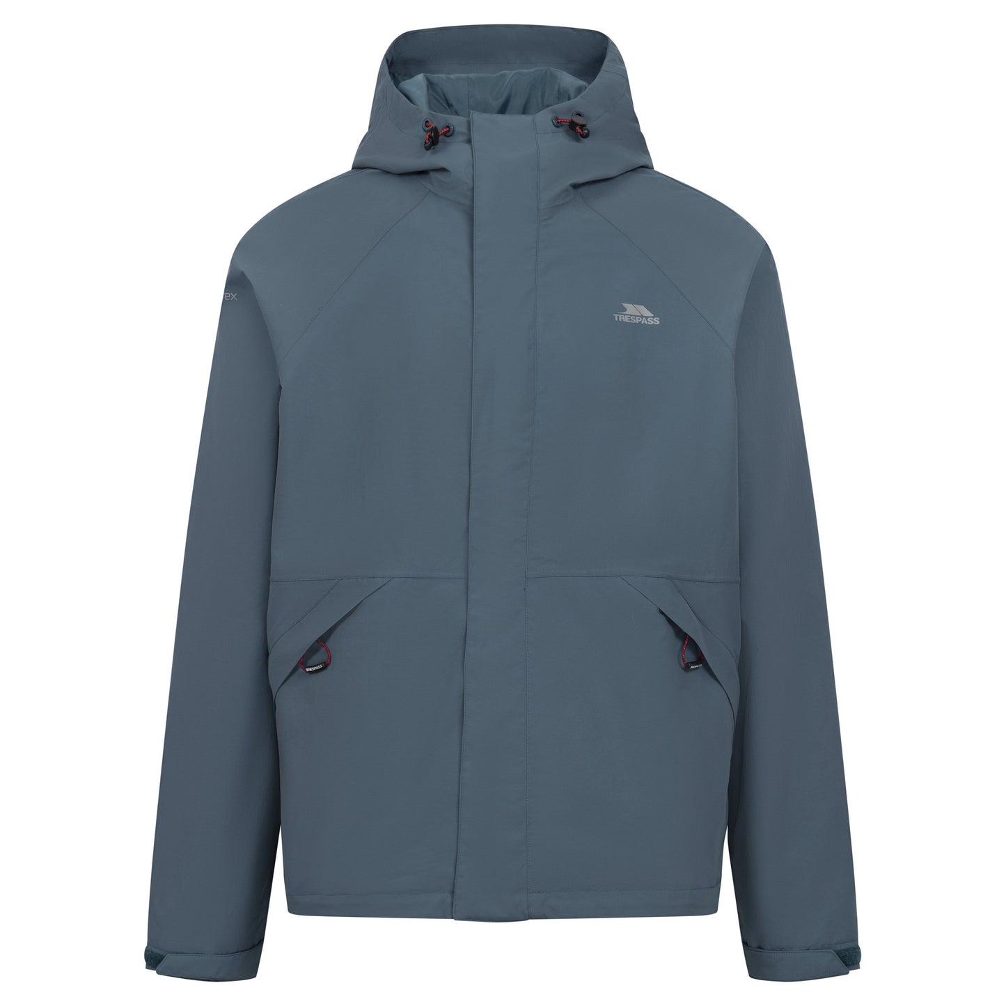 Dark Teal - Front - Trespass Mens Bayhead Waterproof Jacket