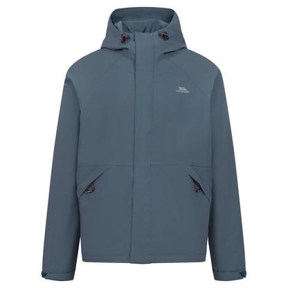 Dark Teal - Front - Trespass Mens Bayhead Waterproof Jacket