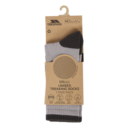 Platinum - Pack Shot - Trespass Unisex Adult Coman Trekking Socks