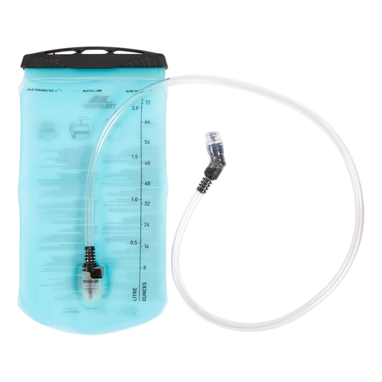 Clear Blue - Front - Trespass Quenched 2L Hydration Bladder