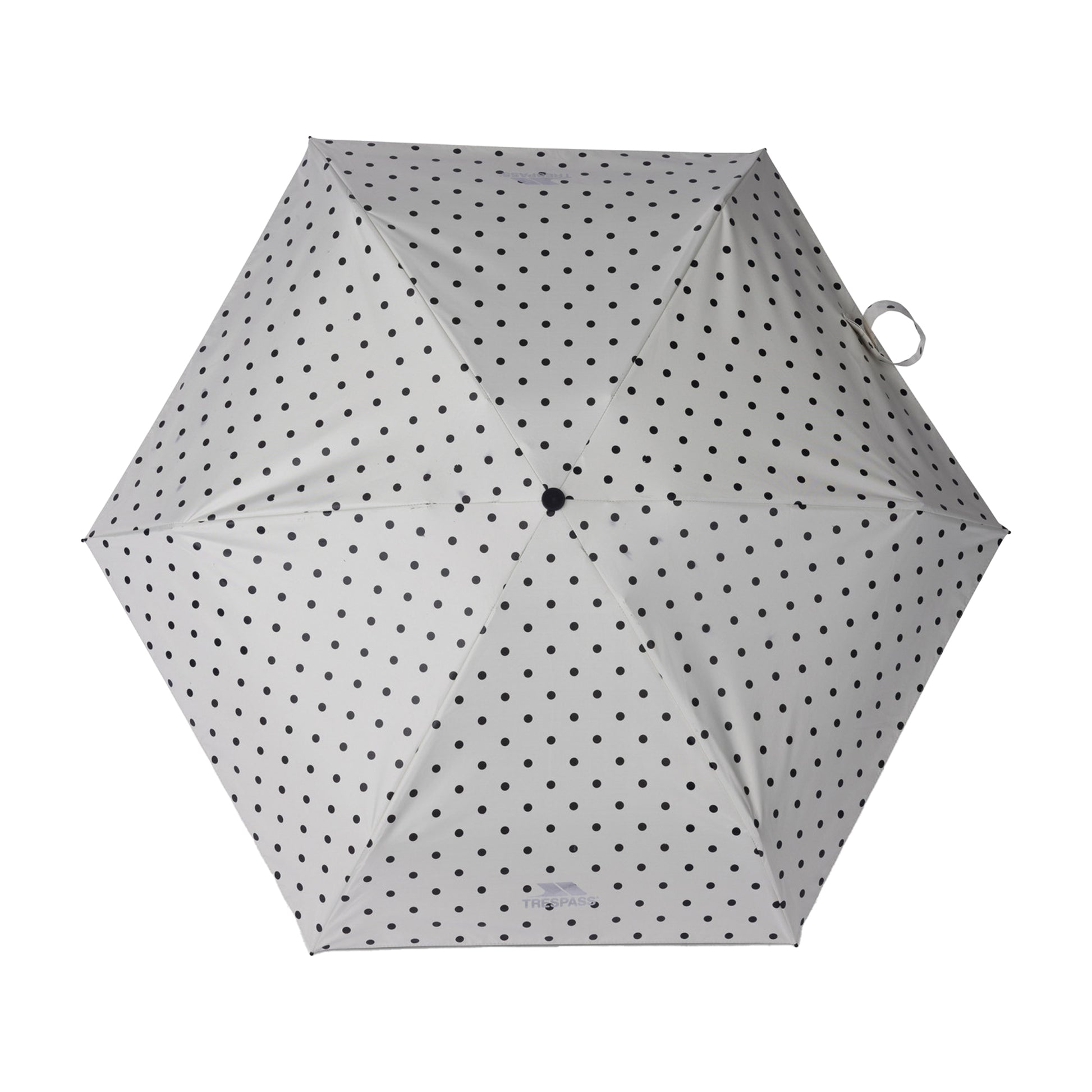 White - Side - Trespass Dreep Polka Dot Folding Umbrella