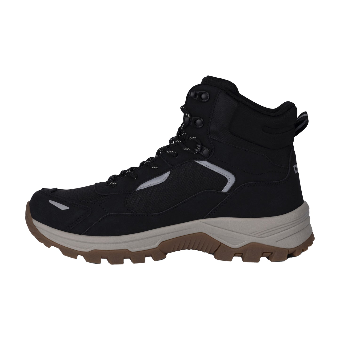 Black - Side - Trespass Mens Johnny DLX Walking Boots