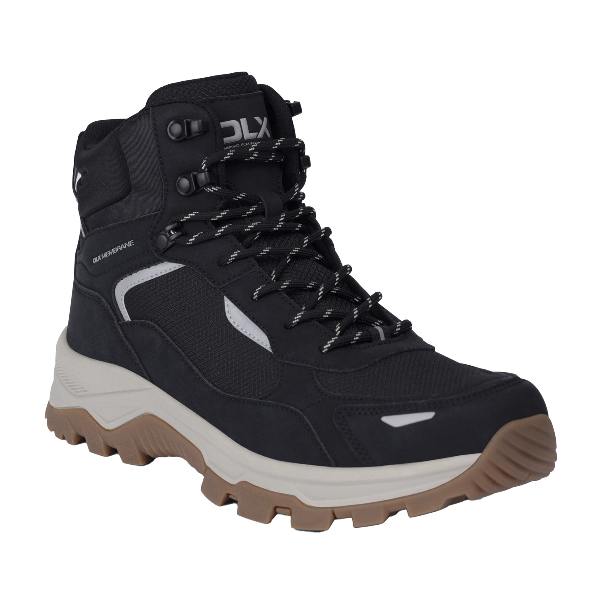 Black - Front - Trespass Mens Johnny DLX Walking Boots