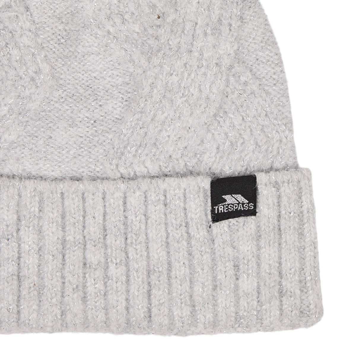Grey Marl - Side - Trespass Womens-Ladies Jalen Knitted Beanie